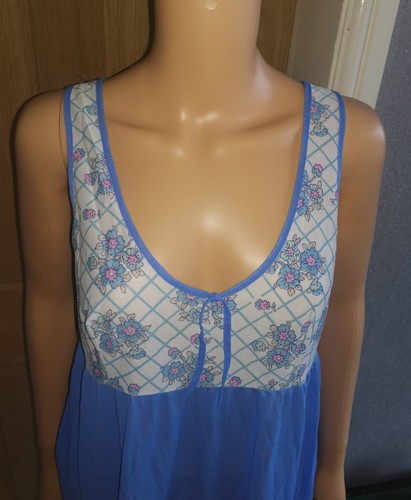 Vtg blue 70s sheer - vtg, nylon