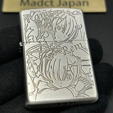 Zippo Re Zero Starting Life In Another World Rem Ram 2 sided Etching Lighter New
