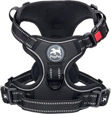 PoyPet No Pull Dog Harness with Neck Release Buckle, Reflective No-Choke Harnes