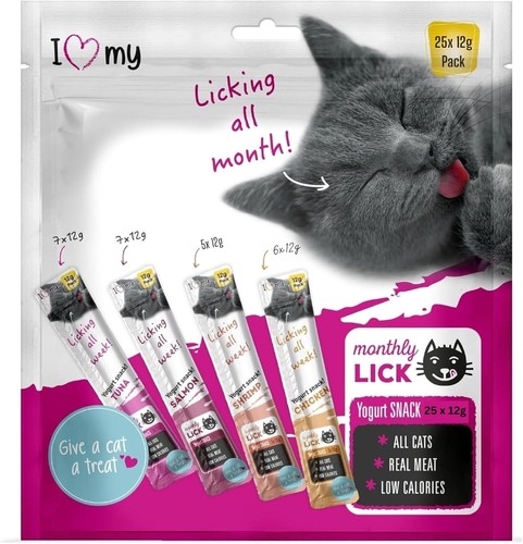 Cat yoghurt lickable treats - cat,