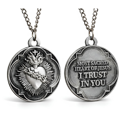 Sacred heart jesus pendant - sacred,