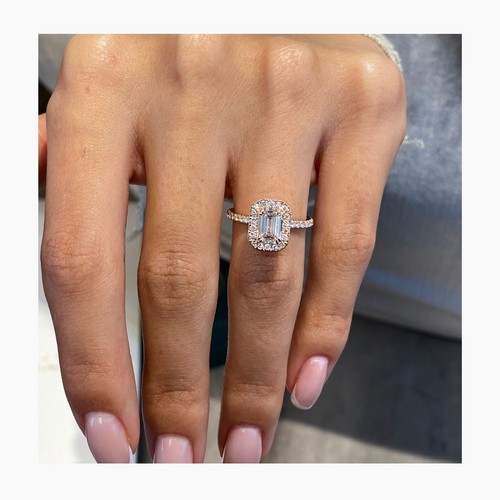Diamond emerald ring vs1 igi - diamond,