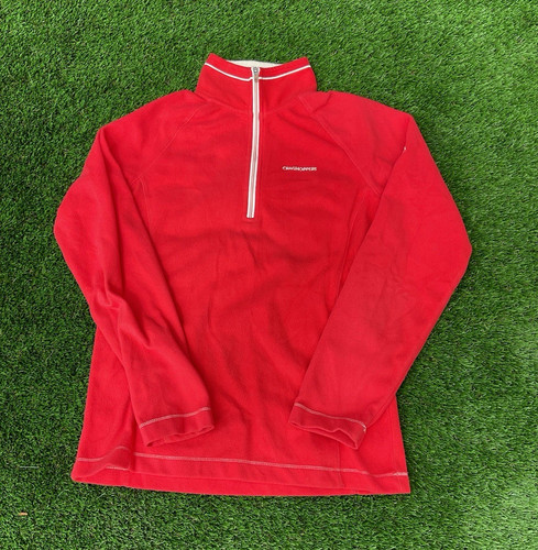 Craghoppers red fleece zip - fleece, 1/4