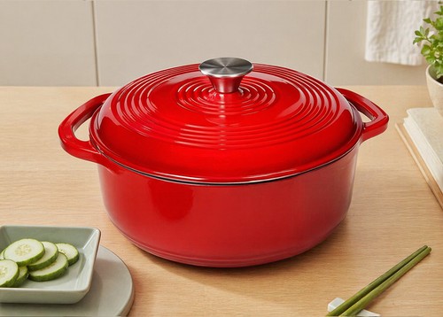 Cast iron casserole pot - 5l,