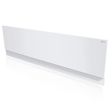 Halite Waterproof 1700mm Front Bath Panel and Plinth - Gloss White