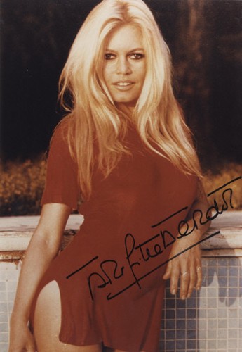 Brigitte bardot signed - brigitte,