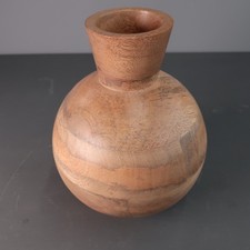 Hand turned wooden vase - hand,