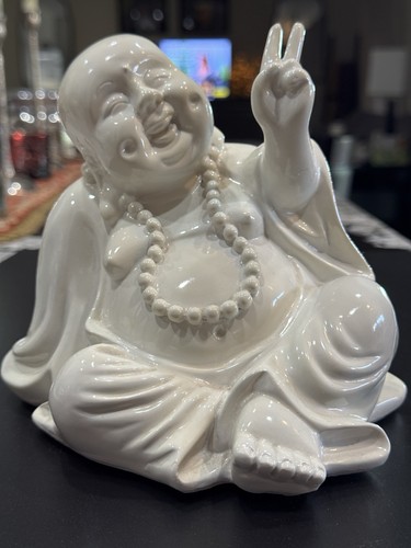 Vintage laughing buddha statue - laughing,