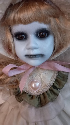 Ooak gothic horror doll creepy - gothic,