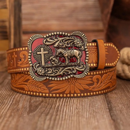 Vintage western cowboy belt - western,