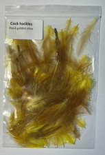 Cock hackles - dyed golden