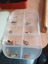 Fulling Mill Fly Box with Buzzers, Nymphs, and Emerger Flies Flies in Total
