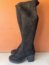 New Look Ladies Black Suede Over the Knee Thigh High Boots . UK(4) EUR(37) -A93