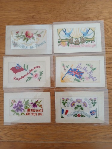 Ww1 silk embroidered - silk,