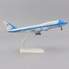 US AIR FORCE 20CM B747 BOEING WHEELS DIECAST METAL AIRCRAFT PLANE MODEL GIFT