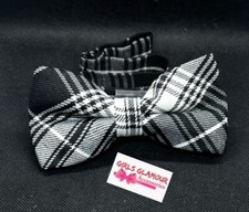 Scottish Menzies Tartan Bow Tie Necktie Dickie Wedding Burns Night Sash Royal