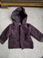 Designer at Debenhams Rocha Little Rocha Boys Kids Sherpa Style Brown Coat 18-24