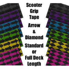 SCOOTER GRIP TAPE - ARROW & DIAMOND - STANDARD LENGTH or FULL DECK LENGTH