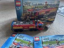 LEGO City 60061 Airport Fire Truck Set, Box and Manuals - One Minifigure Missing