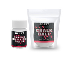 Beast Ammonia Smelling Salts and Gym Chalk Ball in Box Weightlifting