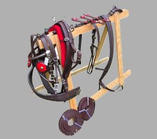 Leather Tiedown Driving Cart