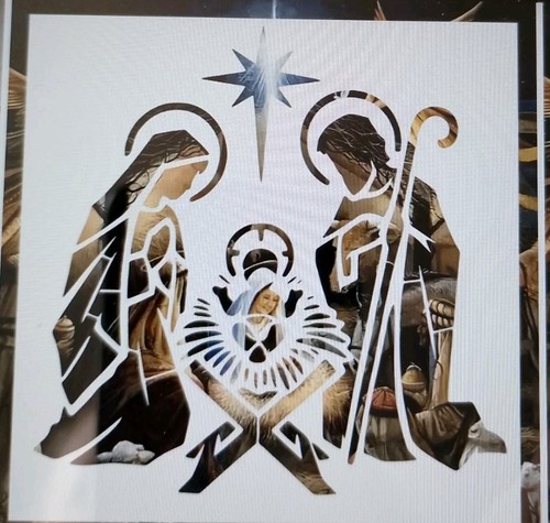 Large nativity scene reusable - large,