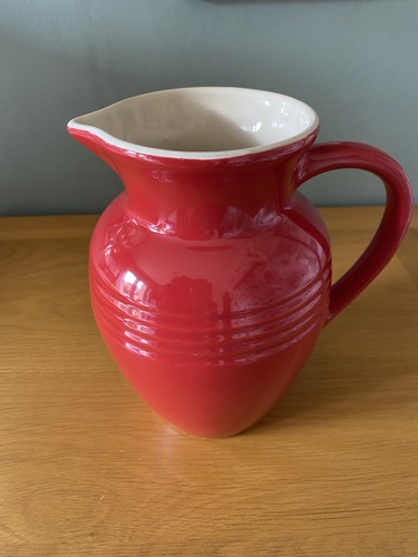 Red creuset ceramic pitcher - le,