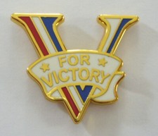 V FOR VICTORY (Enamel
