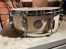 Mapex Horizon Wood Shell Snare Drum, Cream,  with vintage square case