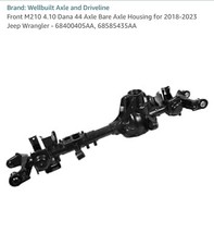 Jeep Wrangler Front Axle Dane