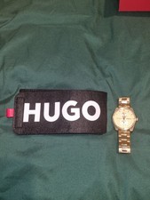 Hugo women gold tone watch - women's,
