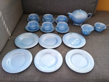 Child's Tea Set Mid 1950s Blue