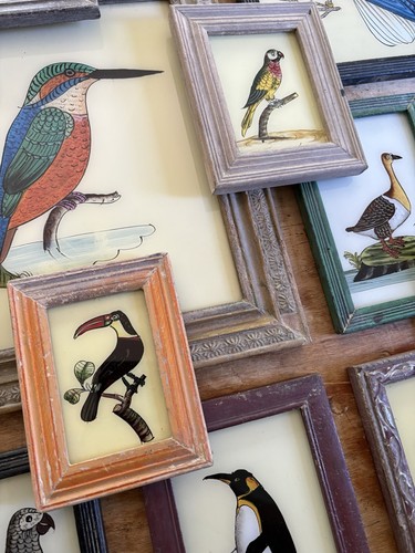 Bird reverse glass paintings - bird,