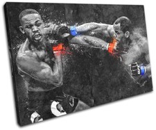 UFC Grunge Daniel Cormier Jones Sports SINGLE CANVAS WALL ART Picture Print