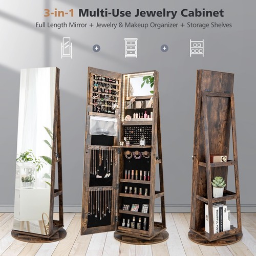 360 rotating jewelry armoire - rotating,