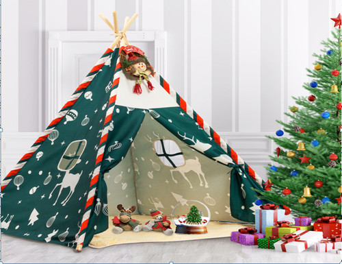 150cm xmas canvas kids teepee - 150cm,