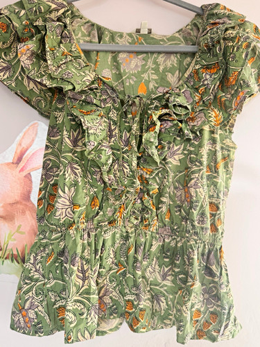 Monsoon green floral square - monsoon,
