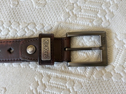 Kickers brown leather belt - kickers,
