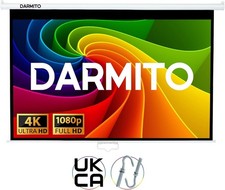 Darmito 100 HD, 3D, 4K, 8K, Dual-Plug Electric Motorised Projector Screen