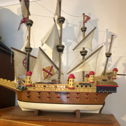 Wooden galleon military ship - wooden,