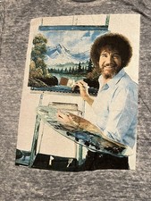 Bob Ross Art Painter PBS Retro