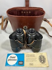 Vintage Carl Zeiss Jena Jenoptem 7x50W Binoculars with Original Case & Deeds