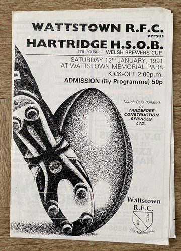 Wattstown hartridge hsob - v,