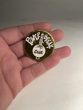 Vntg POG 1990s Power Break Pool Cue Stick Foil Shiny Gold Cap Milk Bottle Top