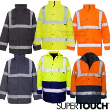HI VIS Two 2 Tone Parka Jacket