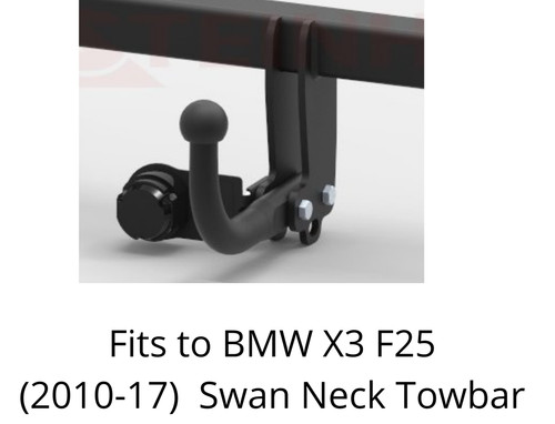 Swan neck tow bar - bar, for