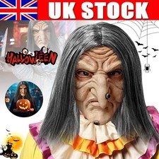 Scary Old Witch Latex Mask