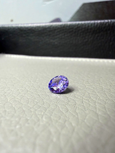 0mm purple alexandrite round - purple,