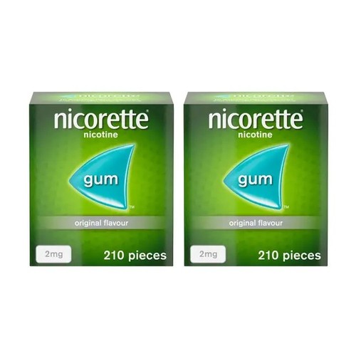 Nicorette original gum 2mg 210 - gum,