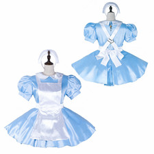 Girl Maid Sissy Lockable Blue